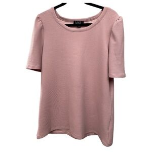 Love Story  pink short sleeve blouse